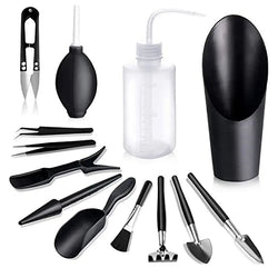 Floriva Mini Gartenwerkzeug Set | Ergonomisch & Platzsparend | Für Sukkulenten & Bonsai | 5/8/13-teilig