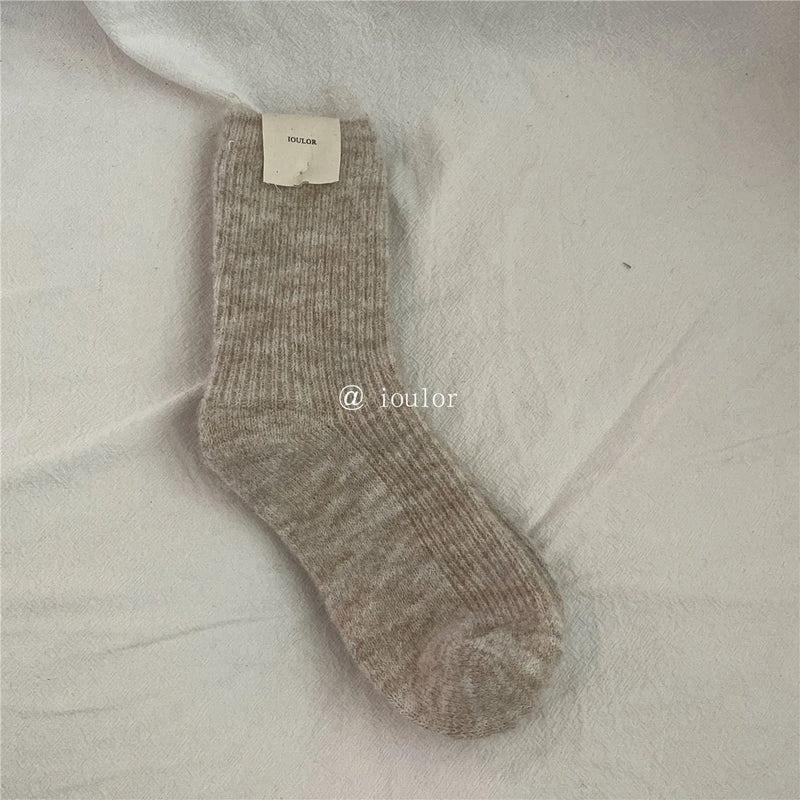 KuschelWärme | Damen Thermosocken | 9 % Wolle & Kaschmir | Extra Dick & Weich | Japanischer Strickstil