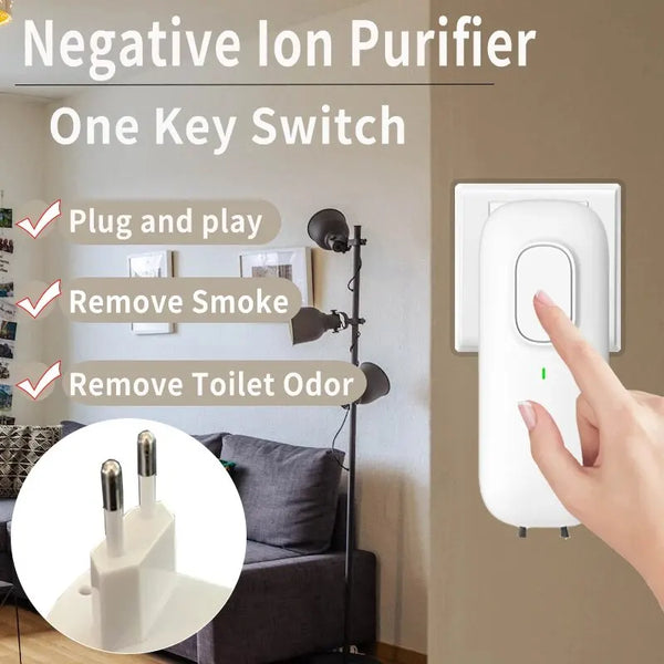 Luftreiniger IonAir Mini | Steckdosen-Ionisator ohne Filter | 350 Mio. Ionen/sec | Für 20 m³ Räume