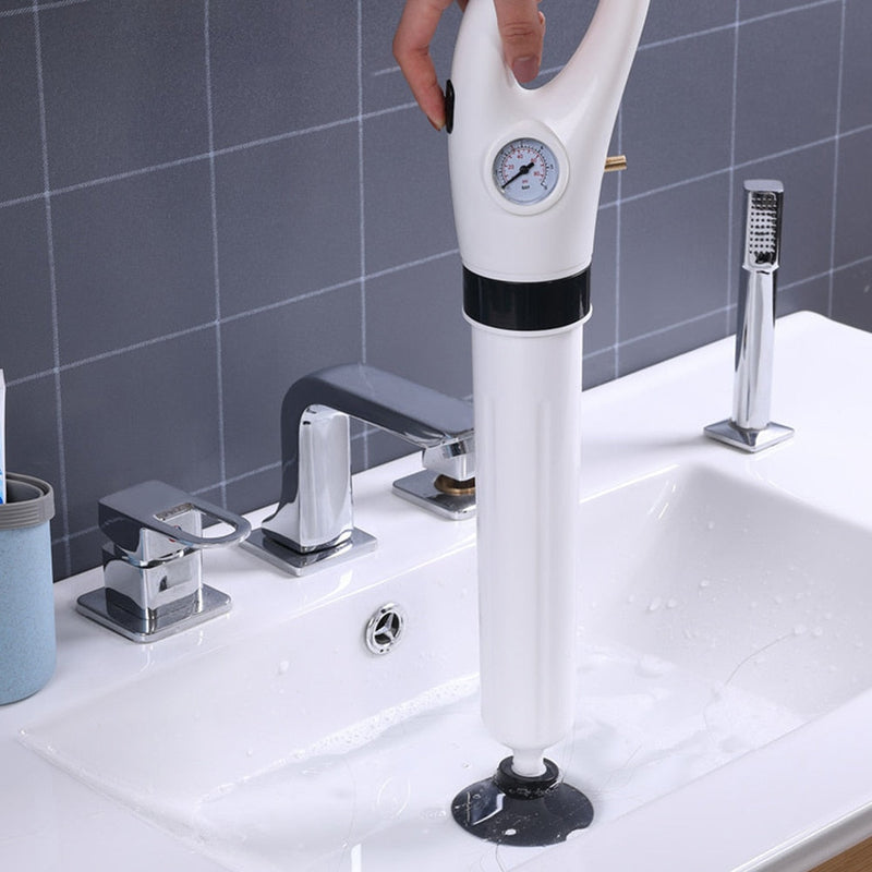 HausKlar Abflussreiniger PowerJet | Ohne Chemie | Mit 4 Aufsätzen | Flexibler Griff