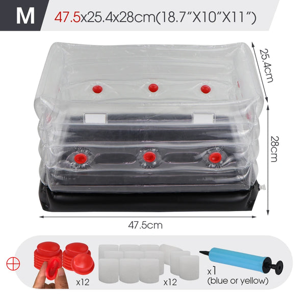 MycoBox Pilzzucht-Set | Aufblasbare Growbag mit Luftfilter | Monotub für Zuhause & Garten