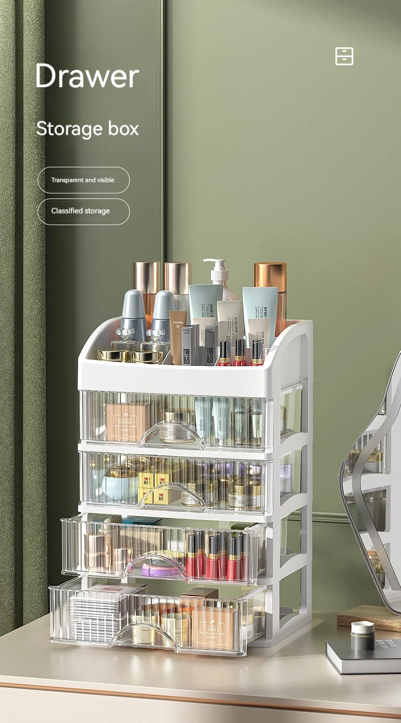 Kosmetik- & Schmuck-Organizer BelleTidy MultiDrawer | 4-stöckige Aufbewahrungsbox mit Schubladen | Für Make-up, Schmuck & Haaraccessoires