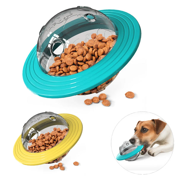 SmartPlay Disc Hunde- & Katzenspielzeug | Interaktiver Futterspender & Intelligenztrainer | Flugscheibe & Slow Feeder