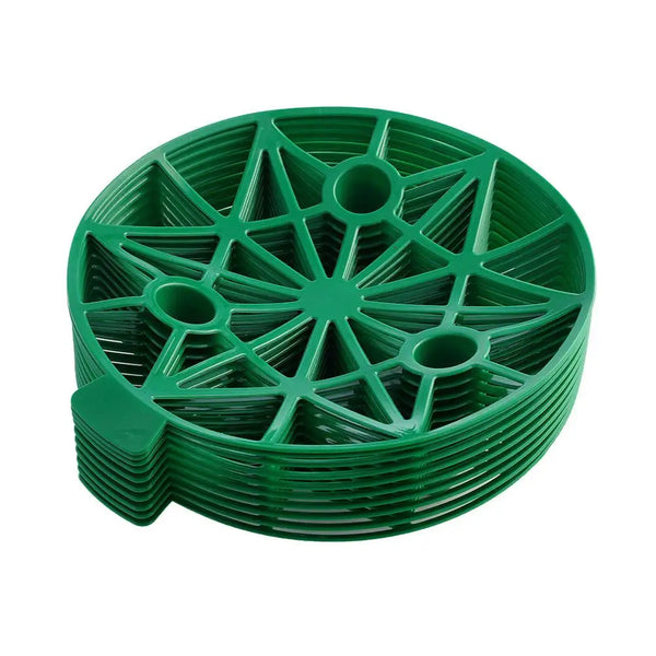 MelonaFix | 10er-Set Wassermelonenhalter für den Garten | 19,5 × 3,5 × 2 cm | Robuste PP-Trays gegen Bodenkontakt & Fäulnis