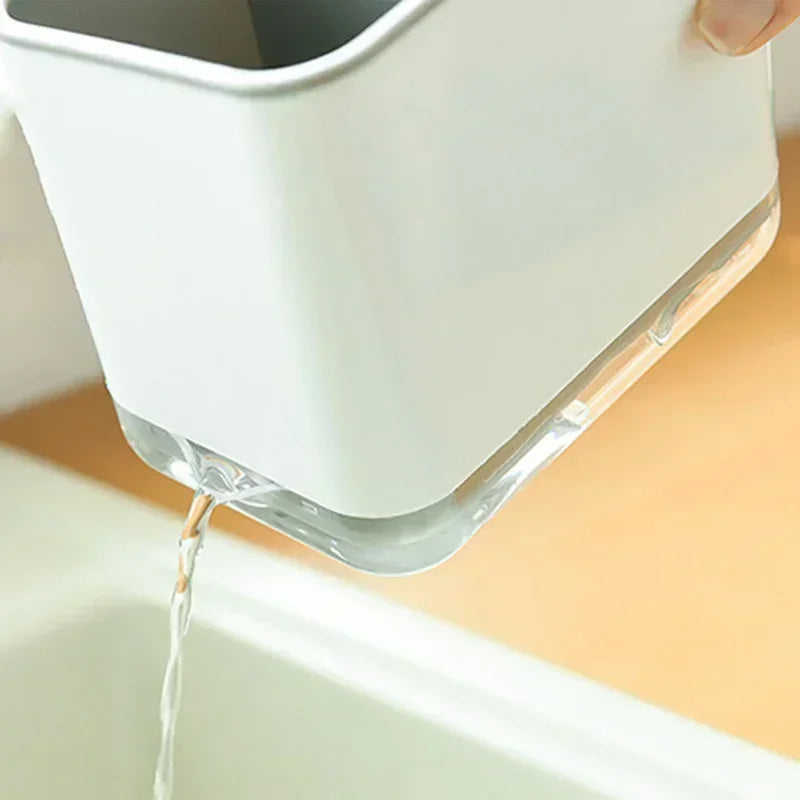 Dryvora CompactRack Geschirrabtropfgestell mit Abtropfschale | Kompakter Küchenorganizer für Spüle & Arbeitsfläche