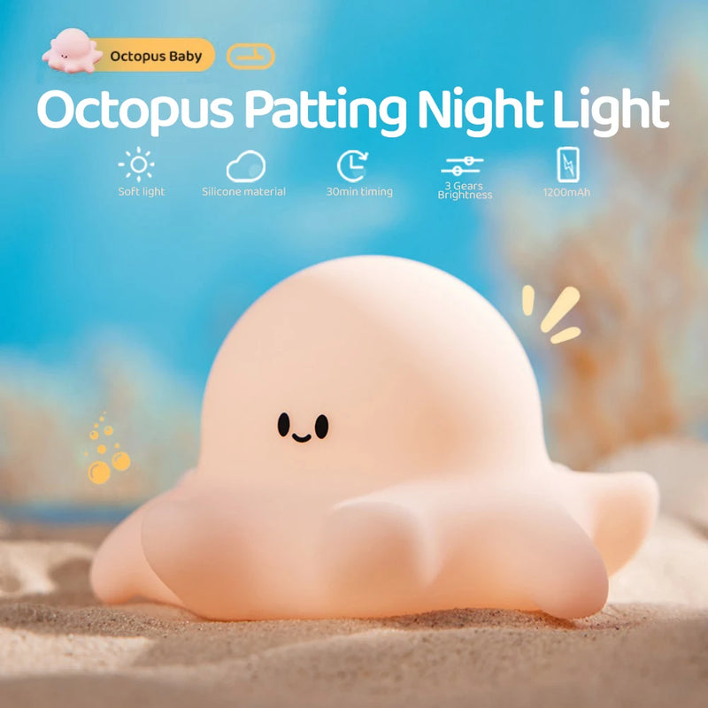 LumiSoft LED Nachtlicht | Weiches Silikon | Extra lange Akkulaufzeit | USB-Wiederaufladbar