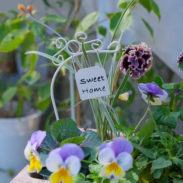 IronBloom | Retro Blumenhalter Schmiedeeisen | Antikes Zaun-Design | Balkon- & Gartendeko