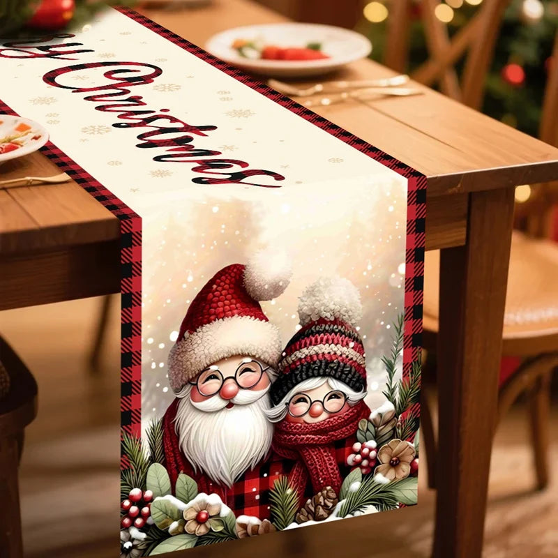 Weihnachts-Tischläufer Festivia | 180×35 cm | Elegant & Festlich | Tischdeko für Weihnachten & Neujahr 2025/2026