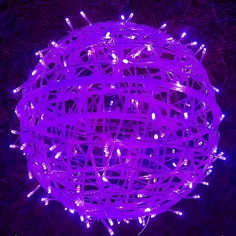 Lumora LED Kugellichterkette | Batteriebetrieben & Wetterfest IP65 | Für Innen & Außen | Ø 6 cm | Kunststoff