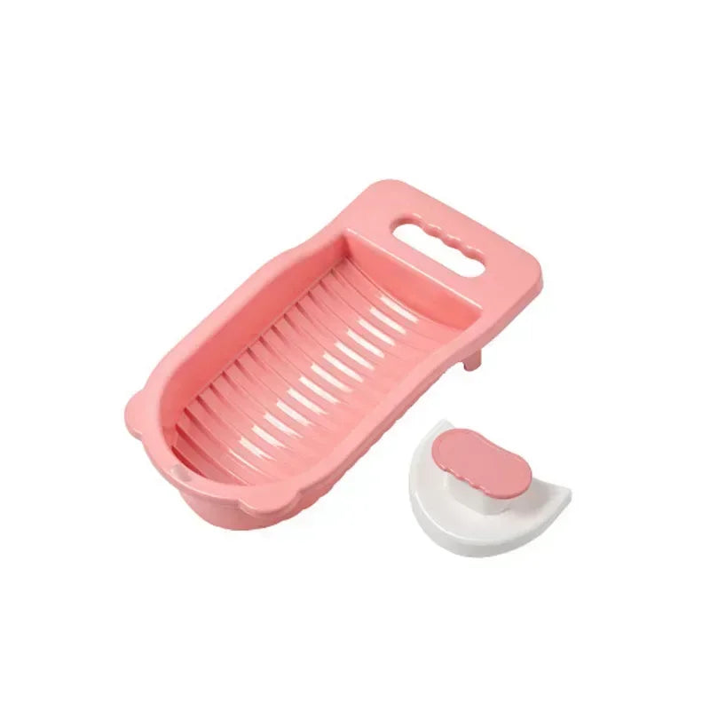 Scrubino CleanBoard Mini Waschbrett für Unterwäsche & Socken | Rutschfest & extra stabil | Kompakt für Bad & Reisen