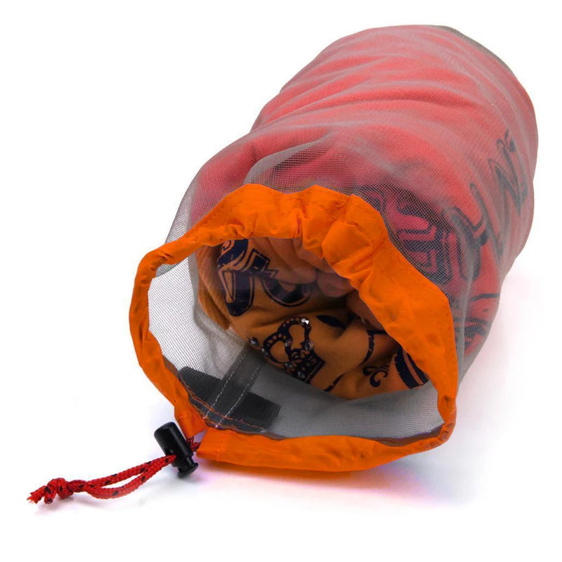 TrekSack MeshLite Ultraleichter Netzbeutel | Atmungsaktiver Packsack mit Kordelzug | Verschiedene Größen S–XXL | Für Wandern, Camping & Reisen