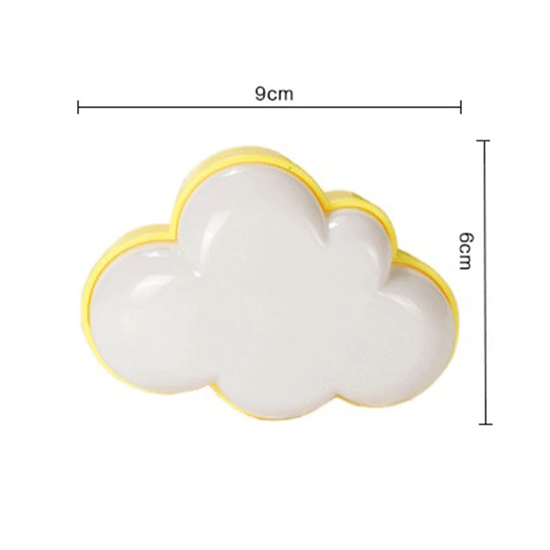 Lunora LED Nachtlicht Wolke | Mit Bewegungsmelder & Automatik | Warmweiß | Steckdose | 6 × 9,3 cm