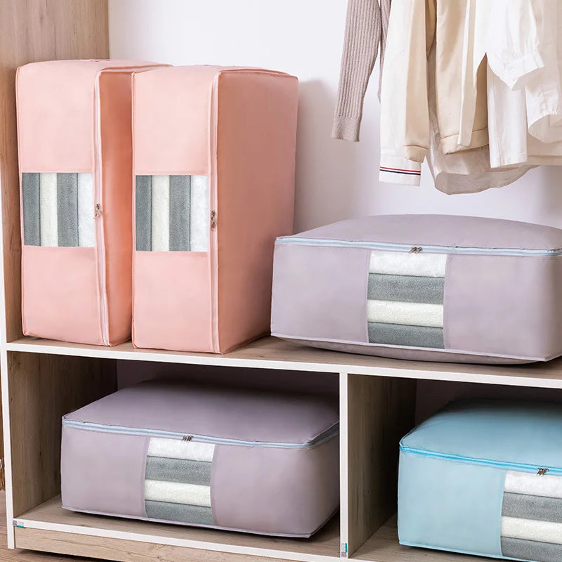 Kleideraufbewahrungstasche Faltbar | Für Decken, Kissen & Kleidung | SoftStow Vliesstoff-Organizer