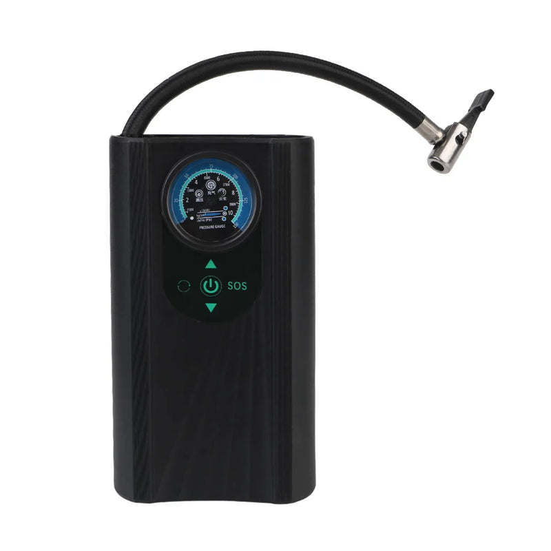 Reifenpumpe AutoAirX Pro | Tragbarer Kompressor 12V | Metallzylinder | Für Auto, Motorrad, Fahrrad & Ball