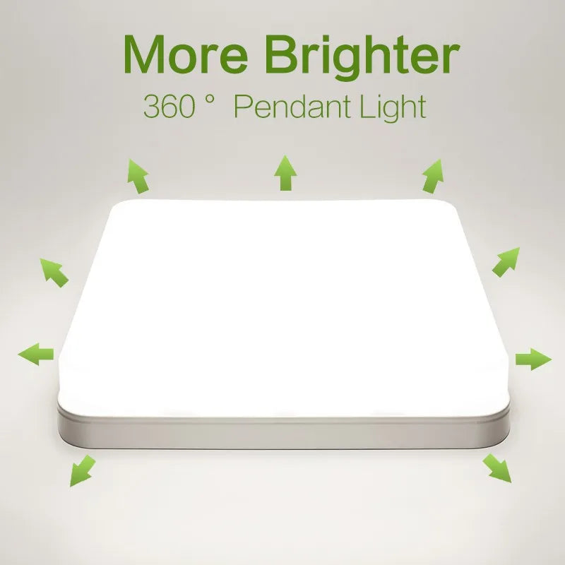 LumiSquare LED Deckenleuchte | Ultra-Flach & Modern | 18W/24W/36W/48W | Warm-, Neutral- & Kaltweiß