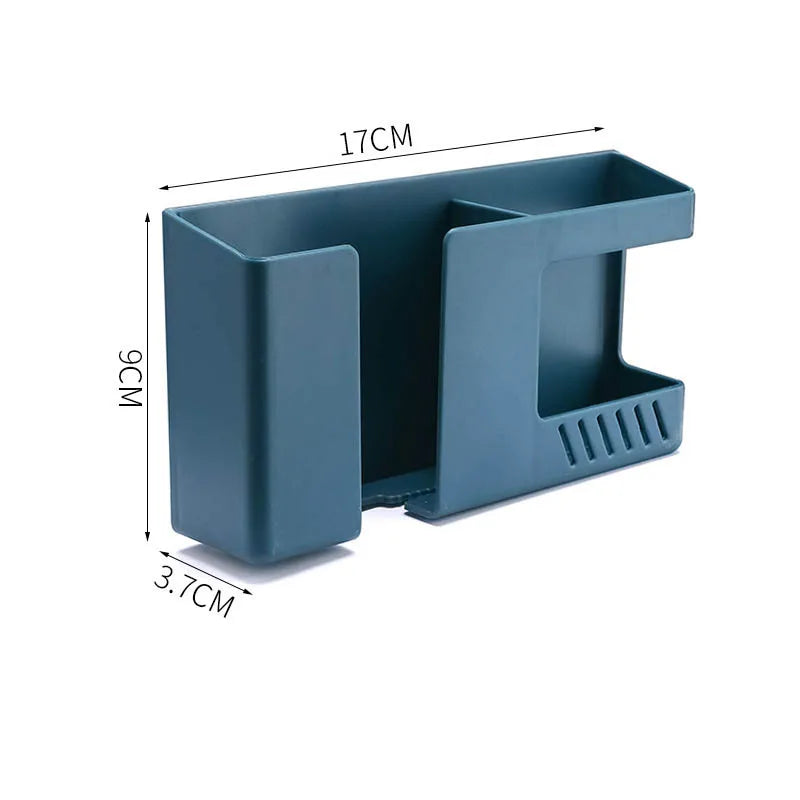 Holdoro Wandhalterung ohne Bohren | Multifunktionale Fernbedienungs- & Handyhalterung mit Haken – 17×9×3,8 cm