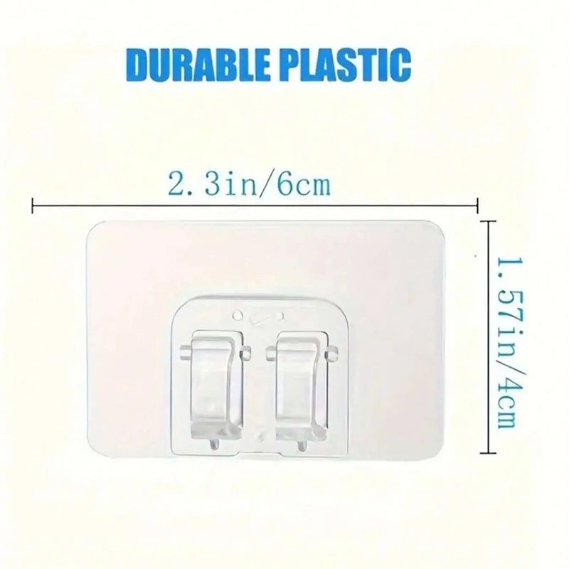 Selbstklebende Haken CLIPNOVA ClearFix | 20/40 Stück | Transparent & Rückstandslos | Outdoor & Indoor | Lichterketten, Kabel & Deko