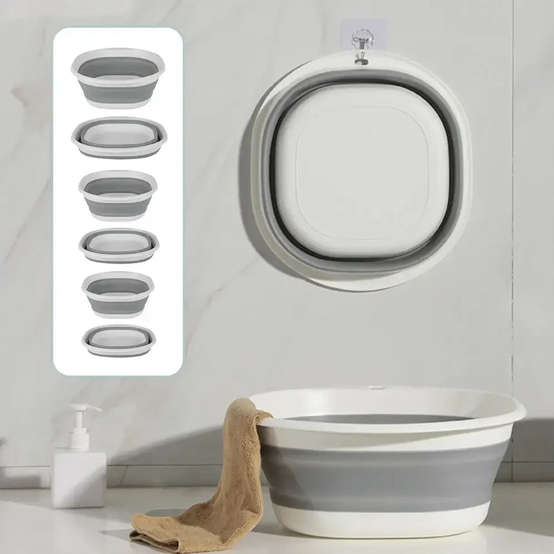 Flexavo Faltbare Waschschüssel aus Kunststoff | 38 cm Durchmesser | Platzsparend & tragbar | Für Bad, Küche, Baby & Outdoor