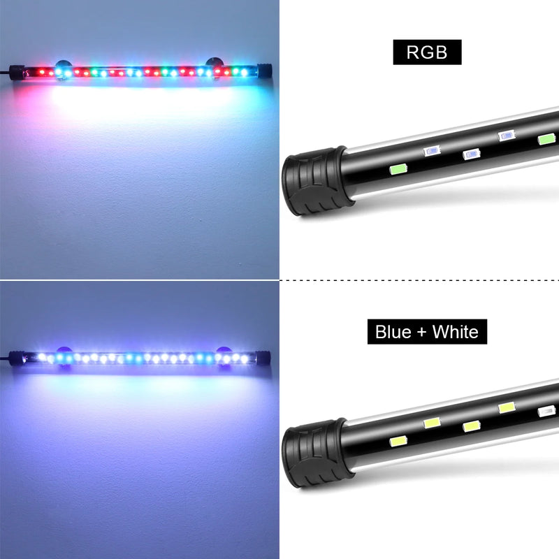 Aquanova LED-Aquariumlampe | Wasserdicht & Eintauchbar | Pflanzenwachstum & Fischfarben | 18–58 cm