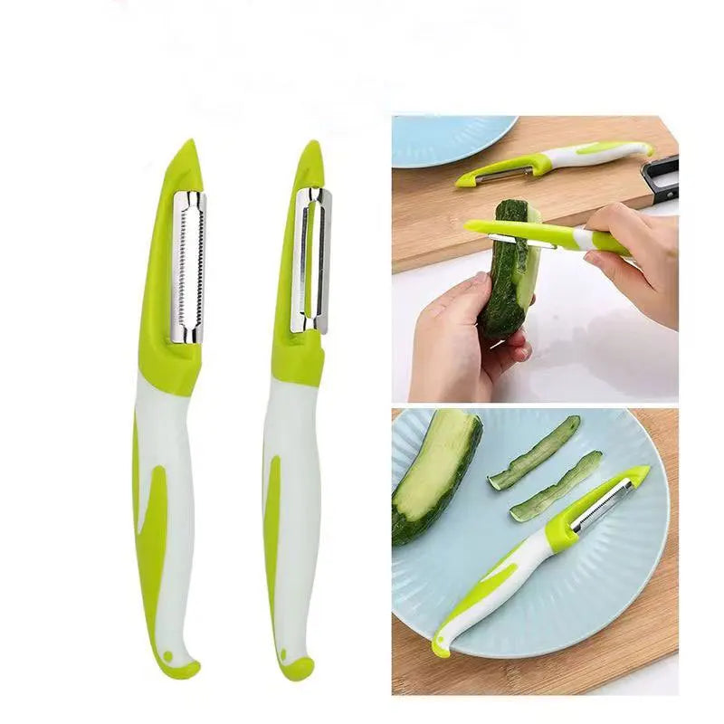 Peelino Gemüseschäler mit Edelstahlklinge & ergonomischem Griff | 18,3 × 2,4 cm | Für Obst & Gemüse | Spülmaschinengeeignet