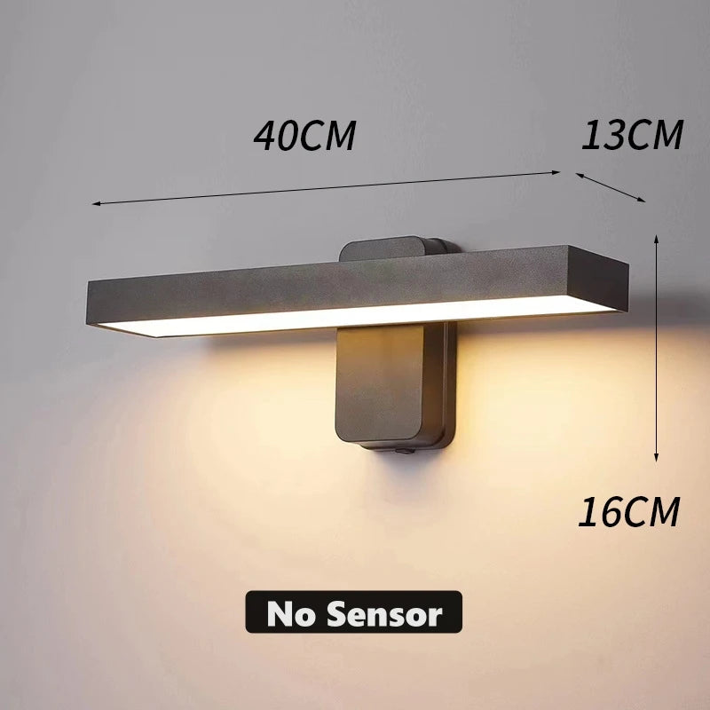 LED Außenwandleuchte VarioLux | Bewegungsmelder & IP65 | Drehbar | 30–50 cm
