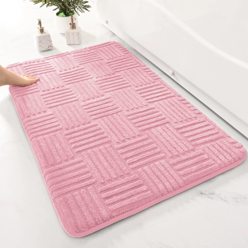 Badematte AquaStripes | Rutschfest & Saugstark | Weich & Pflegeleicht | Für Bad & Eingang
