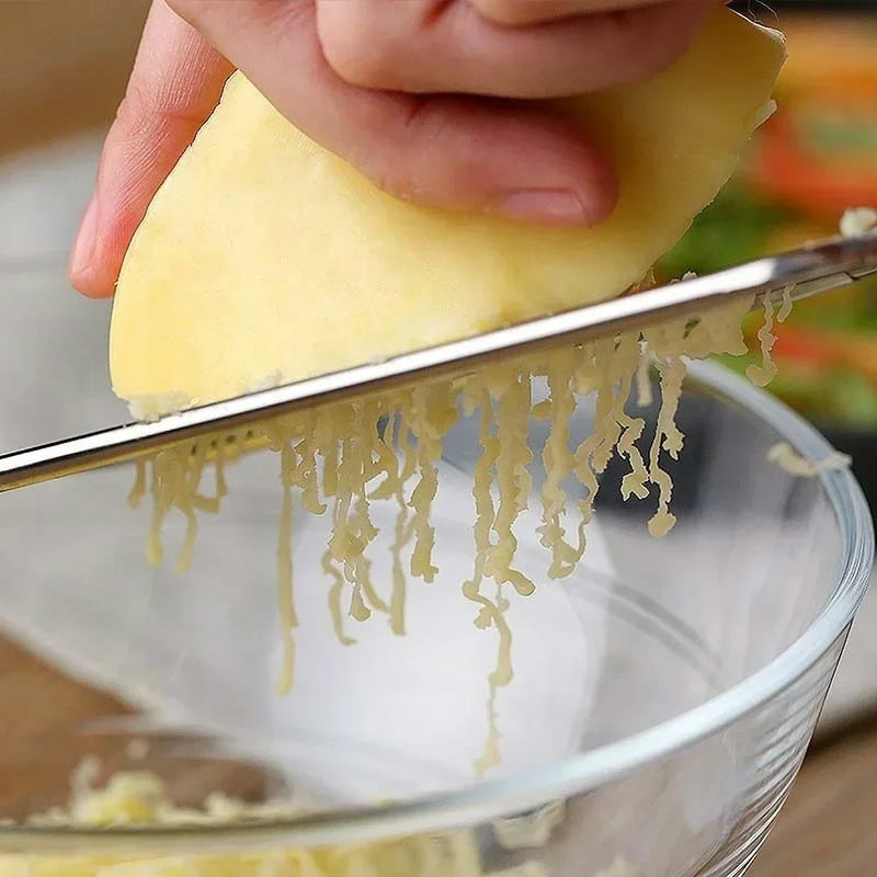 Gratello MultiGrate Classic Handreibe aus Edelstahl | Vielseitig für Käse, Gemüse & Obst | Ergonomisch & spülmaschinenfest