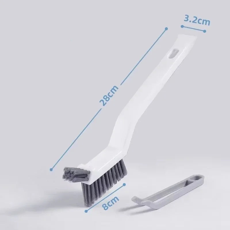 Fugenreinigungsbürste GroutFlex DuoClean | 2-in-1 Fugen- & Eckenbürste | Für Bad, Fensterrahmen & Bodenritzen | 28×3,2×8 cm