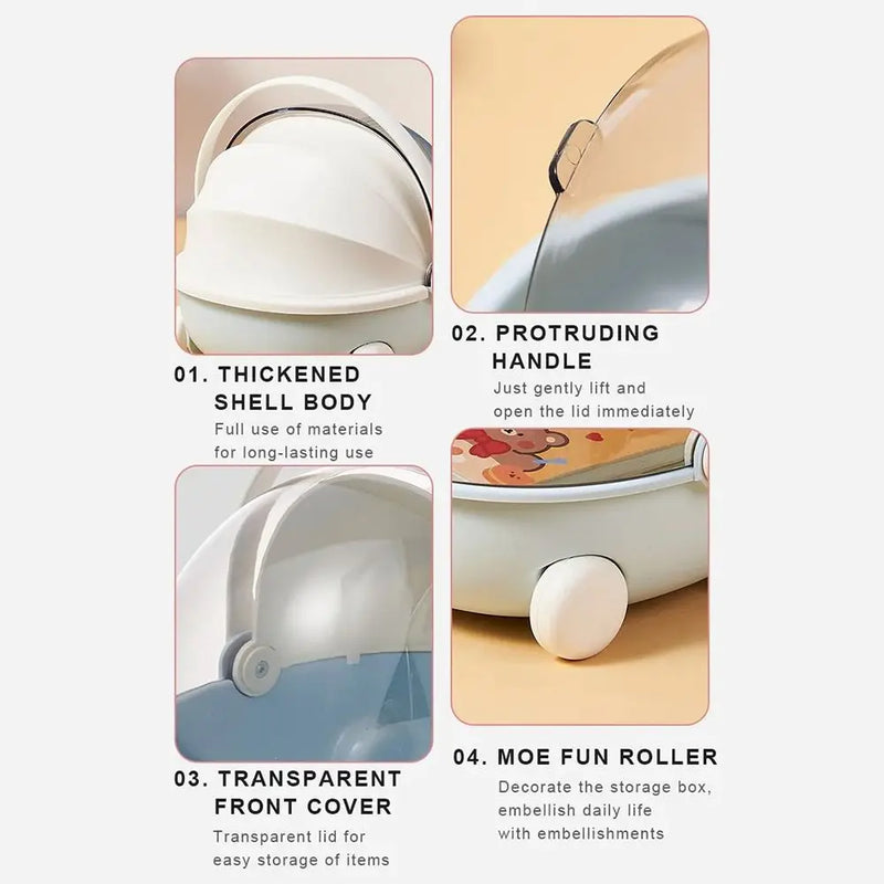 SweetNest Babywiege Aufbewahrungsbox – Niedliche Schreibtisch- und Deko-Box in Wiegenform