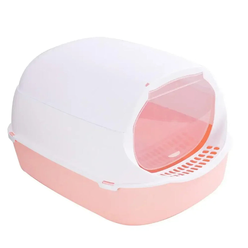 Katzenklo Pawlino CleanZone | Halb- oder Vollgeschlossene Katzentoilette | Spritzschutz & Anti-Streuverlust | 37×26×15 cm oder 42×32×27 cm