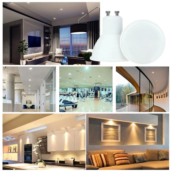 LED-Strahler Glimora GU10 | 3W/6W/9W/12W | Energieeffizient & langlebig | 3-Farb-Dimmung | 220V