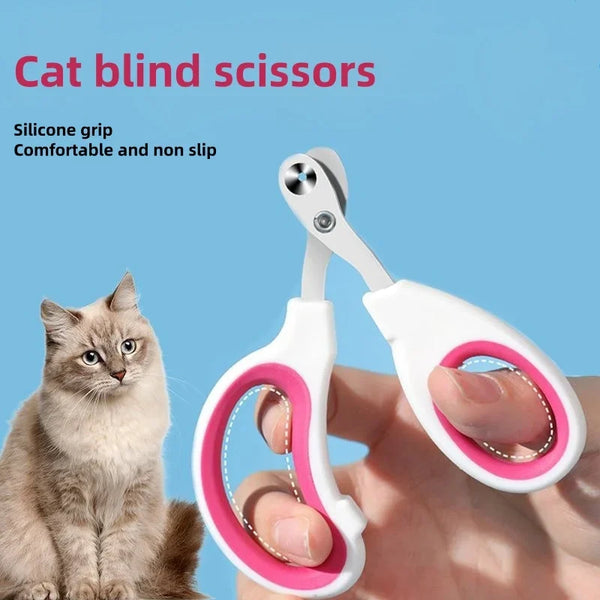 Katzen-Nagelknipser ClawCare SafeCut | Mit Rundloch & Anti-Blutungs-Design | Für Katzen & kleine Hunde | Edelstahl & Gummi | 29 g