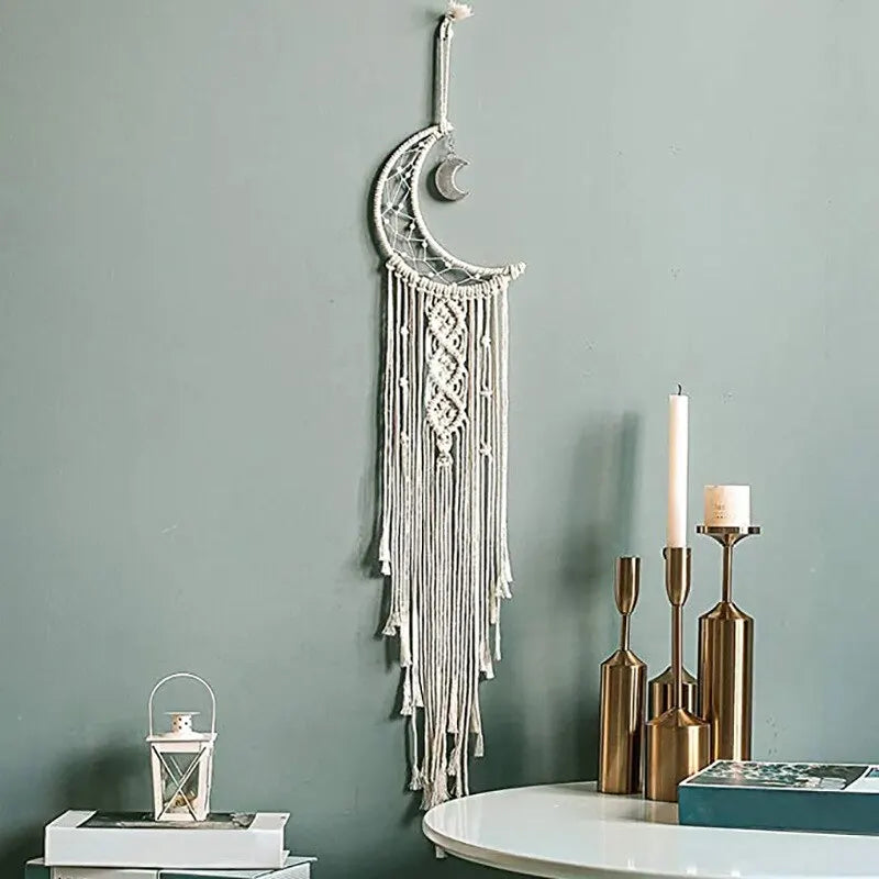 BohoLoom Makramee-Wandteppich | 96×20 cm | Handgeknüpfter Boho-Look