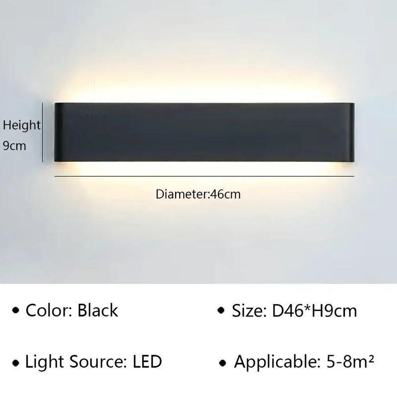 LumiEra Moderne LED-Wandleuchte | Stilvolles Design | Warmweißes Licht für Schlafzimmer, Flur & Bad