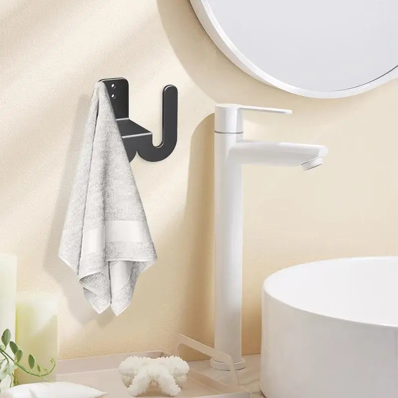 Wand-Schuhhalter Minimura FlexHook | Slipper-Organizer aus Carbonstahl | Platzsparende Aufbewahrung für Flur, Bad & Schlafzimmer | 8,5 × 8,6 × 4,5 cm