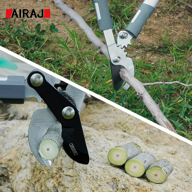 AstPro Garten-Astschere | Ratschenmechanik | Carbonstahlklinge | Extra Reichweite