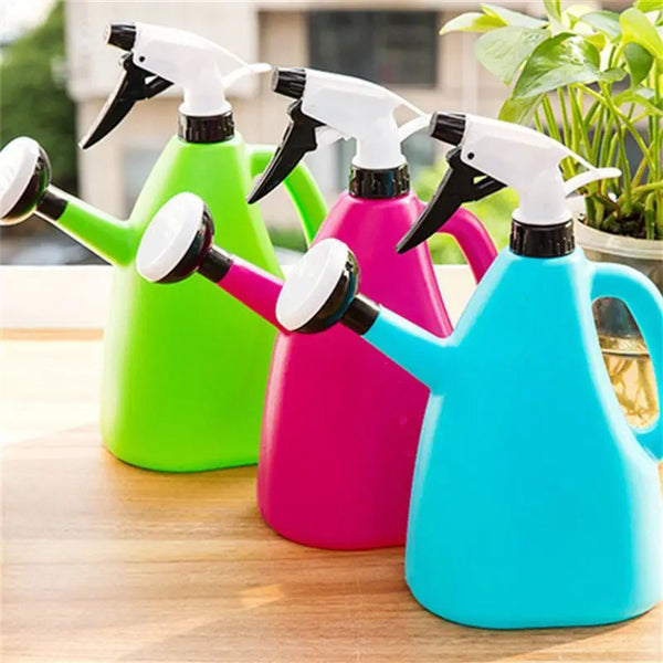 Pflanzensprüher FloroPress DuoJet | 1 L Gießkanne & Sprühflasche in Einem | Verstellbarer Wasserdruck | Für Zimmerpflanzen & Garten