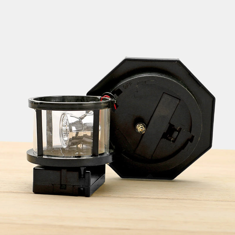 Solaria LightTower Solar-Leuchtturm Deko-Licht | LED mit rotierendem Lichtstrahl | Automatischer Sensor | Für Garten, Balkon & Zaun