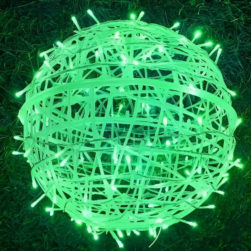 Lumora LED Kugellichterkette | Batteriebetrieben & Wetterfest IP65 | Für Innen & Außen | Ø 6 cm | Kunststoff