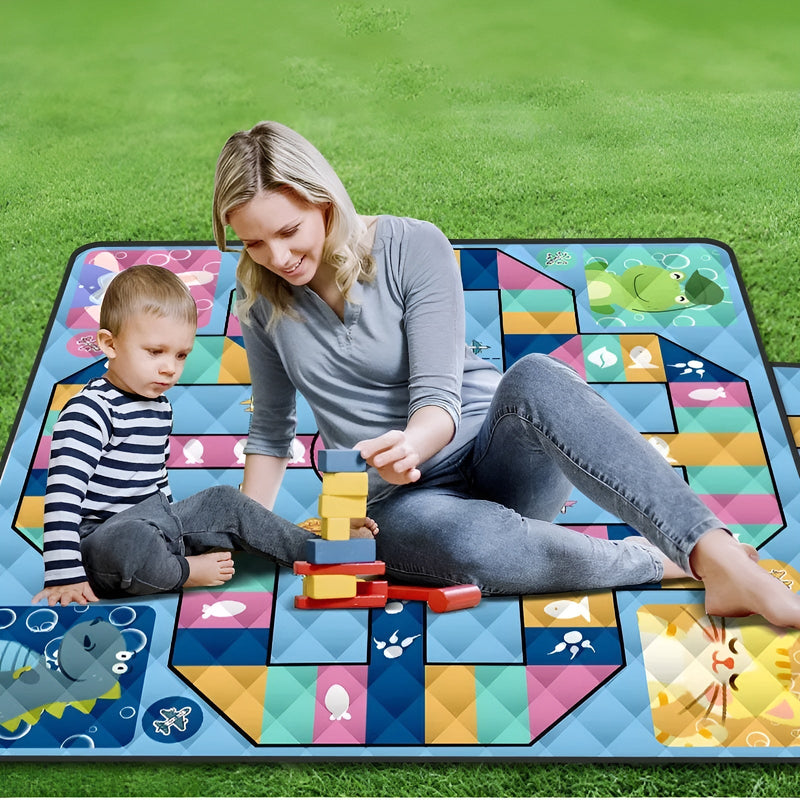 Faltbare Baby-Spielmatte Wanderlino | Gepolstert & Wasserfest | Für Outdoor & Zuhause | Inkl. Tragetasche