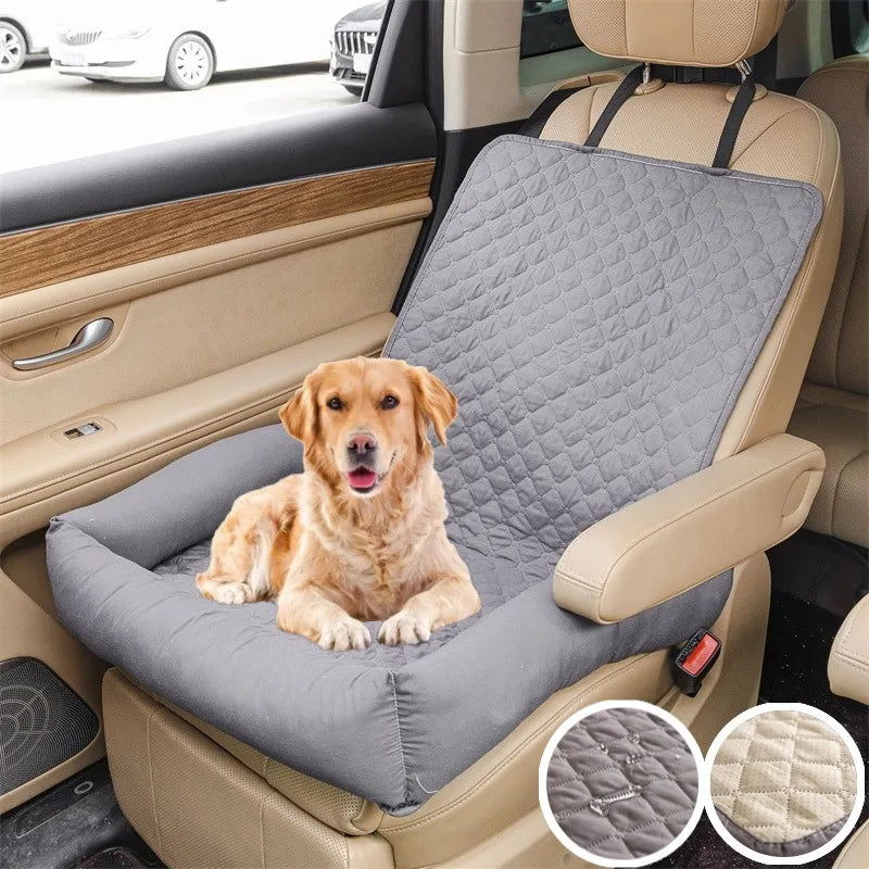 Pawmodo Wasserdichte Hunde-Autositzauflage | Tragbares Reisebett für Auto | Anti-Schmutz | Für Kleine & Mittelgroße Hunde