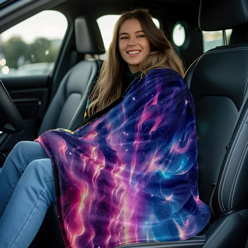 Sternenhimmel-Decke CosmoDream | 3D-Design | Weiches Flanell | Für Sofa, Bett & Reisen
