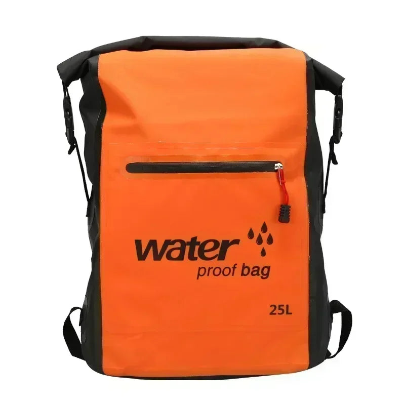 Wasserdichter Rucksack AquaDryX 25L | Schwimmender Packsack | Rolltop & Atmungsaktiv | Ideal für Kajak, Trekking & Outdoor