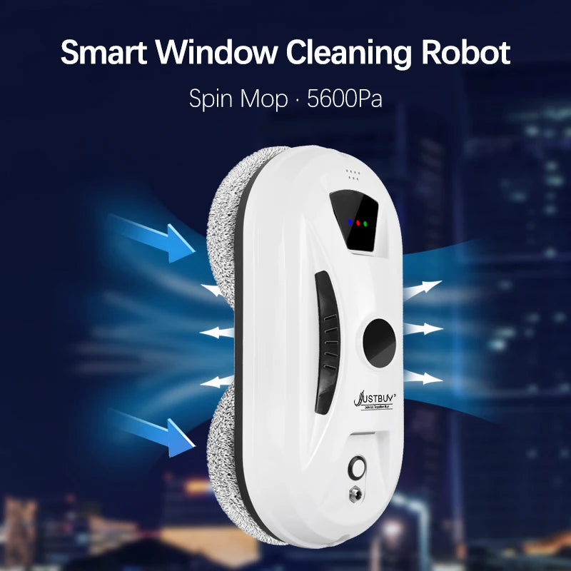 Glasheld Fensterputzroboter | 5600Pa Saugkraft | Sicher & Effizient | Mit Fernbedienung & Sicherheitsseil