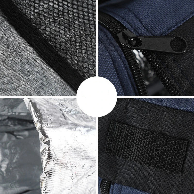 Cooltiva Isolierte Flaschentasche 10×10×29 cm | Tragbare Kühltasche aus Oxford-Gewebe | Für Reisen, Sport & Outdoor