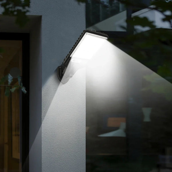 Solivon MotionBright Solar Wandleuchte mit Bewegungsmelder | IP65 Wasserdicht | Mit Fernbedienung & 3 Lichtmodi | Für Garten, Wand & Einfahrt
