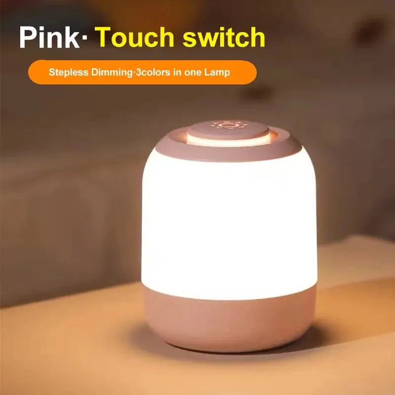 LUMINA TOUCH LED-Tischlampe | Tragbar & Dimmbar | Touch-Steuerung | Für Schlafzimmer & Kinderzimmer