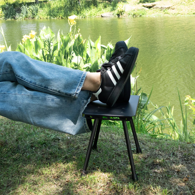 TrekFold Campinghocker | Ultraleicht & Faltbar | Aluminium | Multifunktional