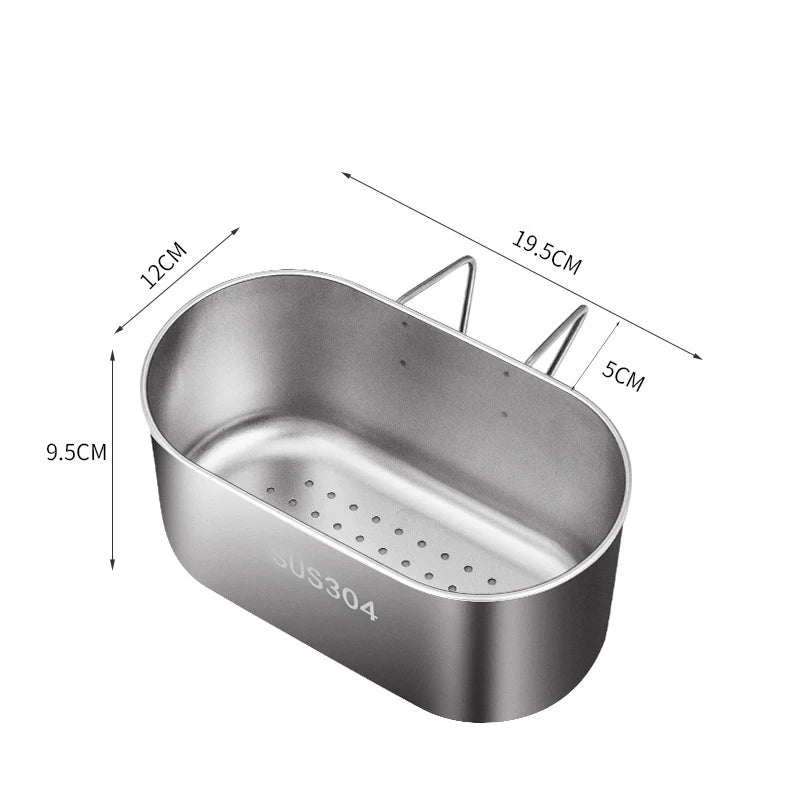 Spülsiebkorb AquaDrop Inox | Edelstahl-Abflusssieb für Spüle | Rostfrei & Langlebig | 1 Stück | ca. 200 g