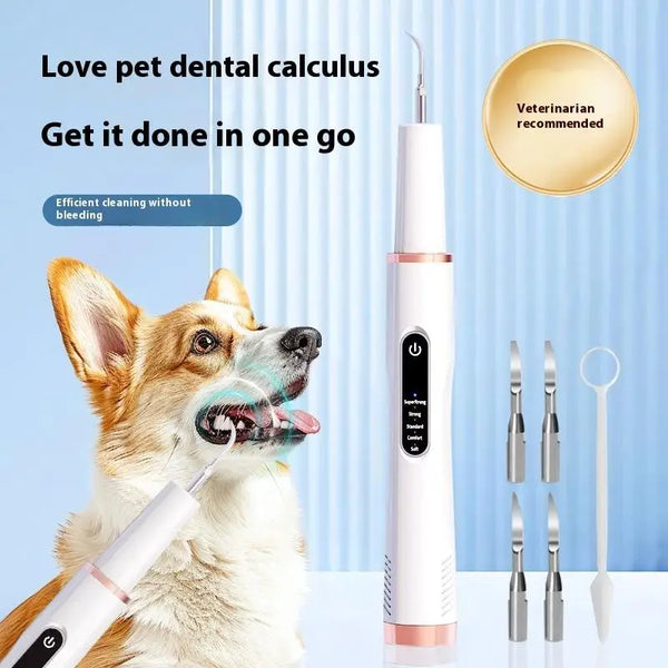 DentoraSonic | Ultraschall-Zahnpflegegerät für Hunde & Katzen | 5-Stufen Zahnsteinentferner | USB-Aufladung
